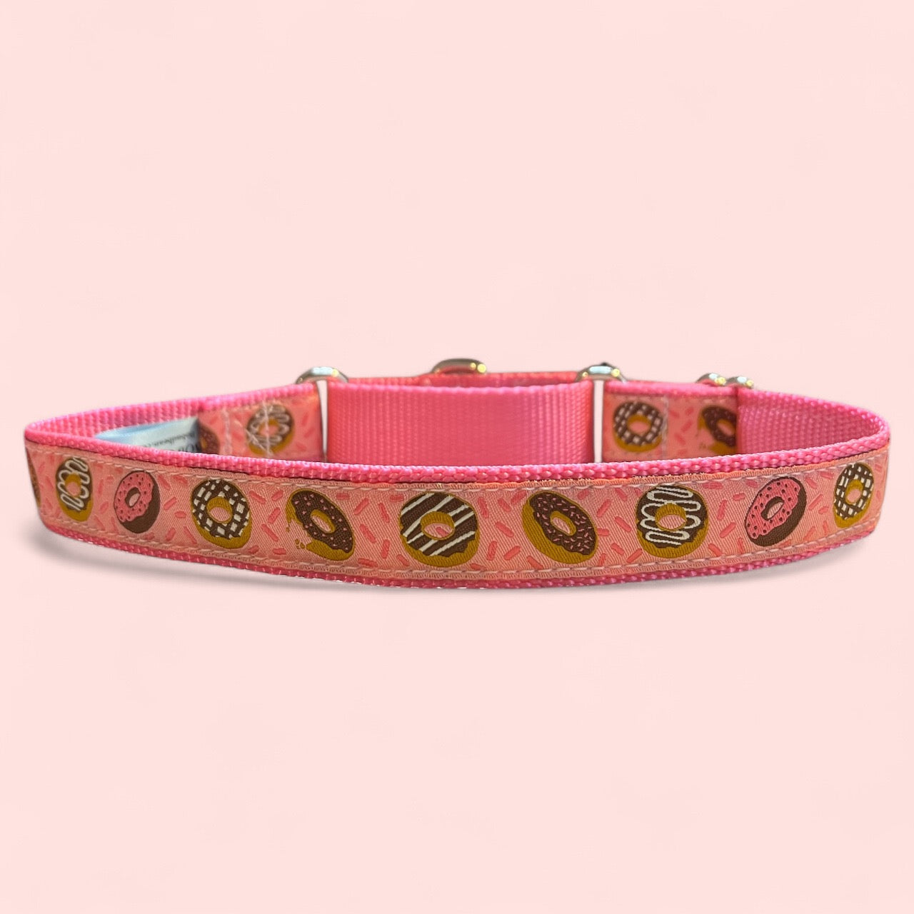 Pink Donuts Large Martingale Collar
