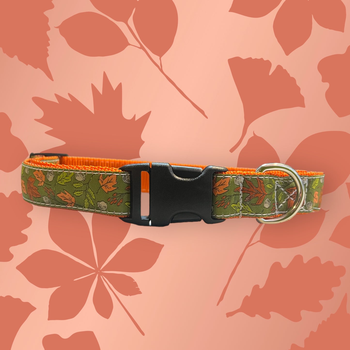 Autumn Leaves Large Dog Collar