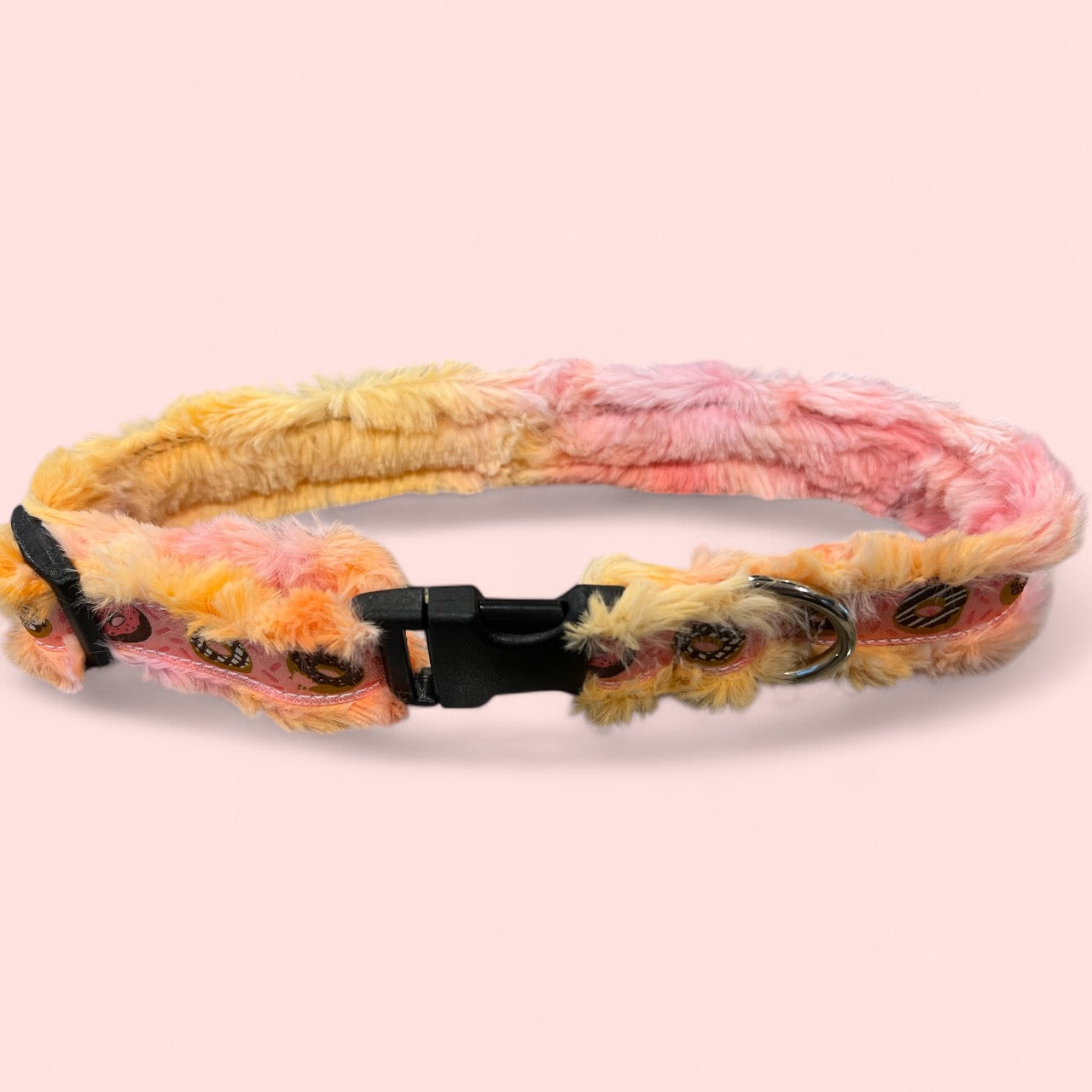 Happy Luxe Pink Donuts Large Dog Collar