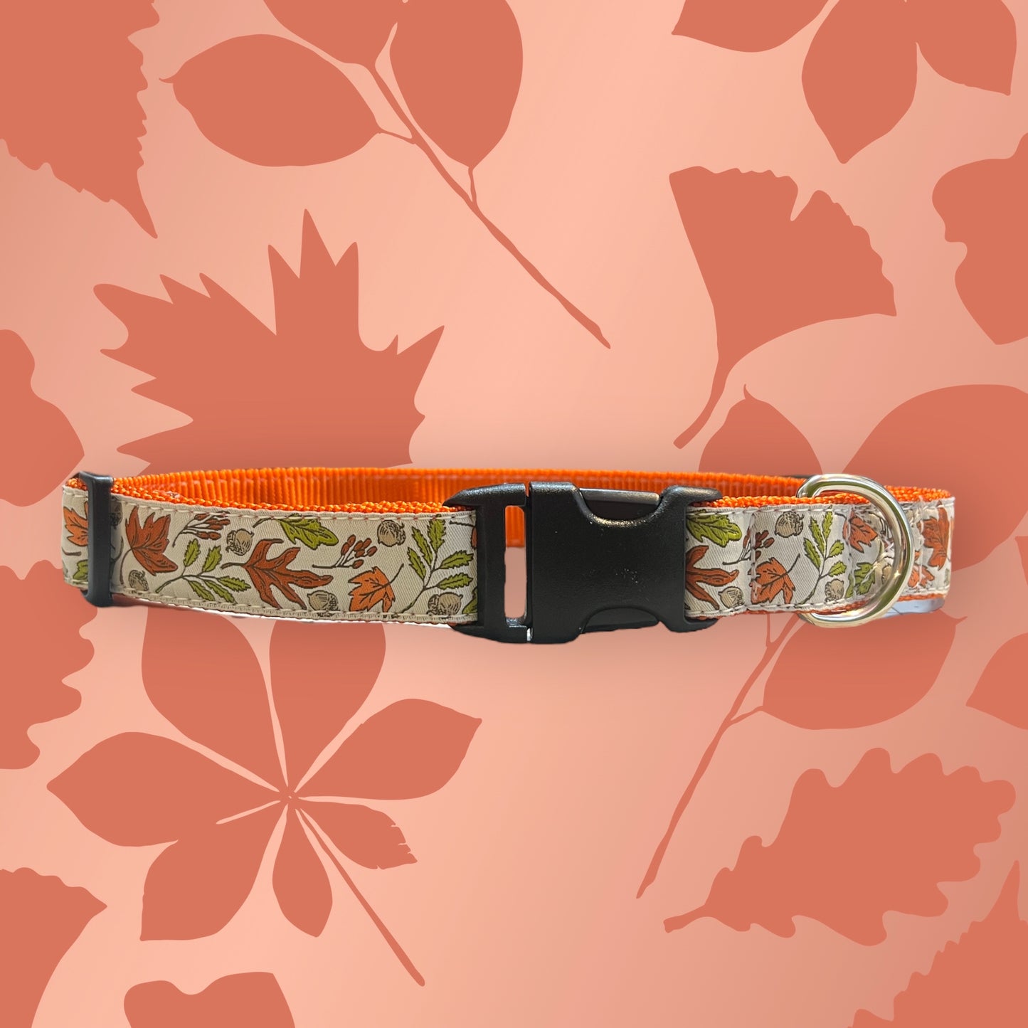 Autumn Leaves Large Dog Collar