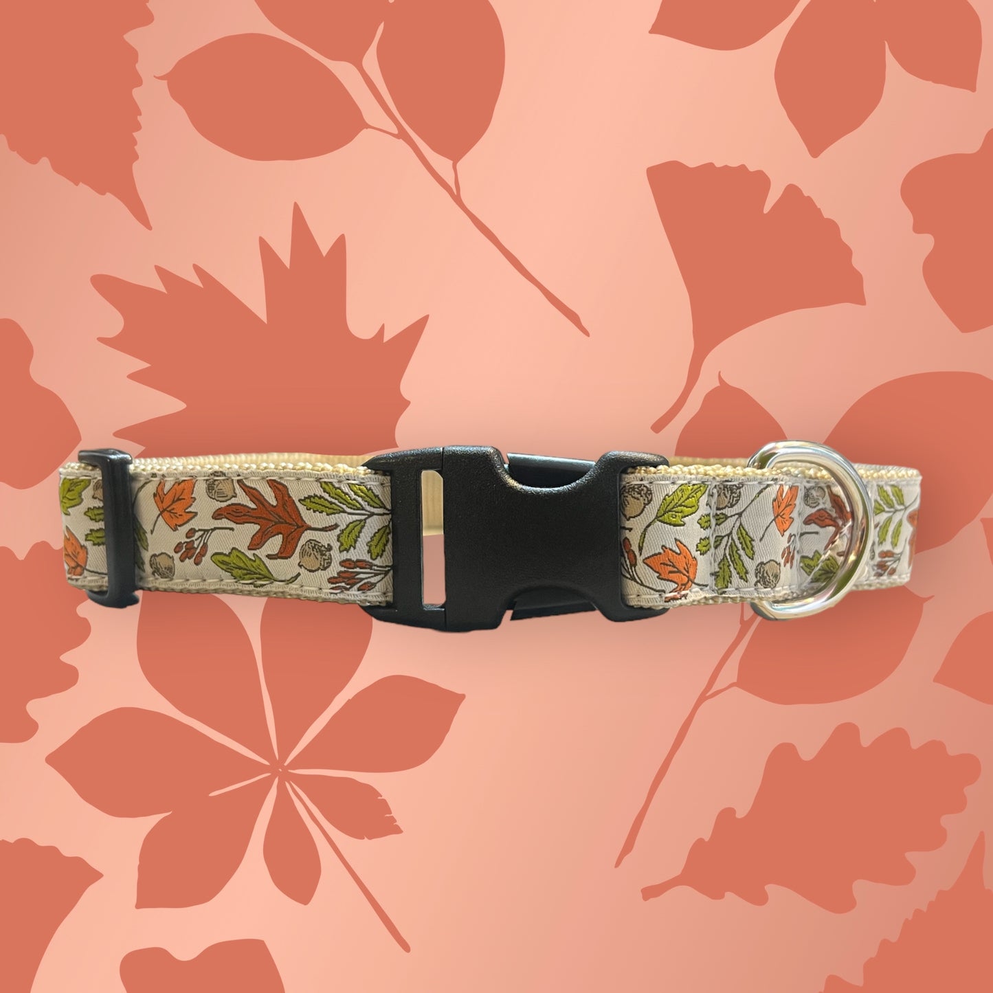 Autumn Leaves Large Dog Collar