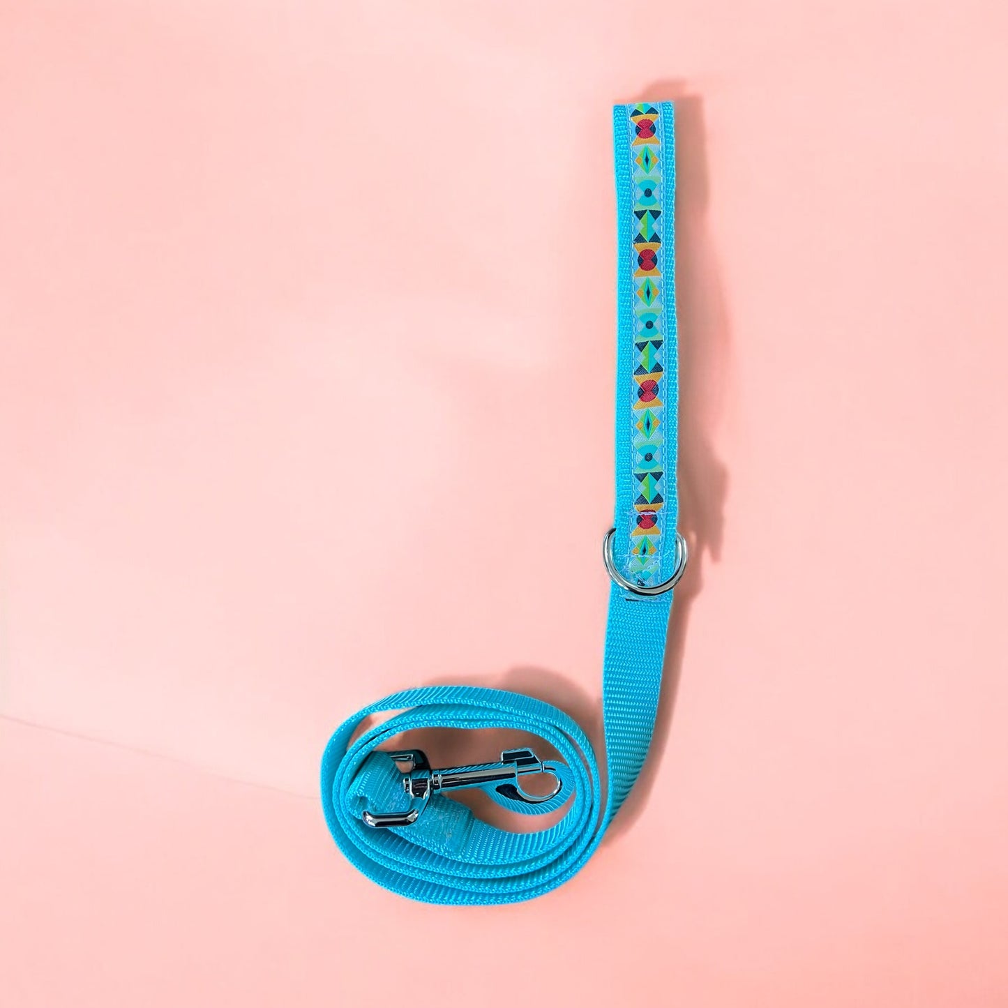 Aztec Arrowheads Blue Dog Leash