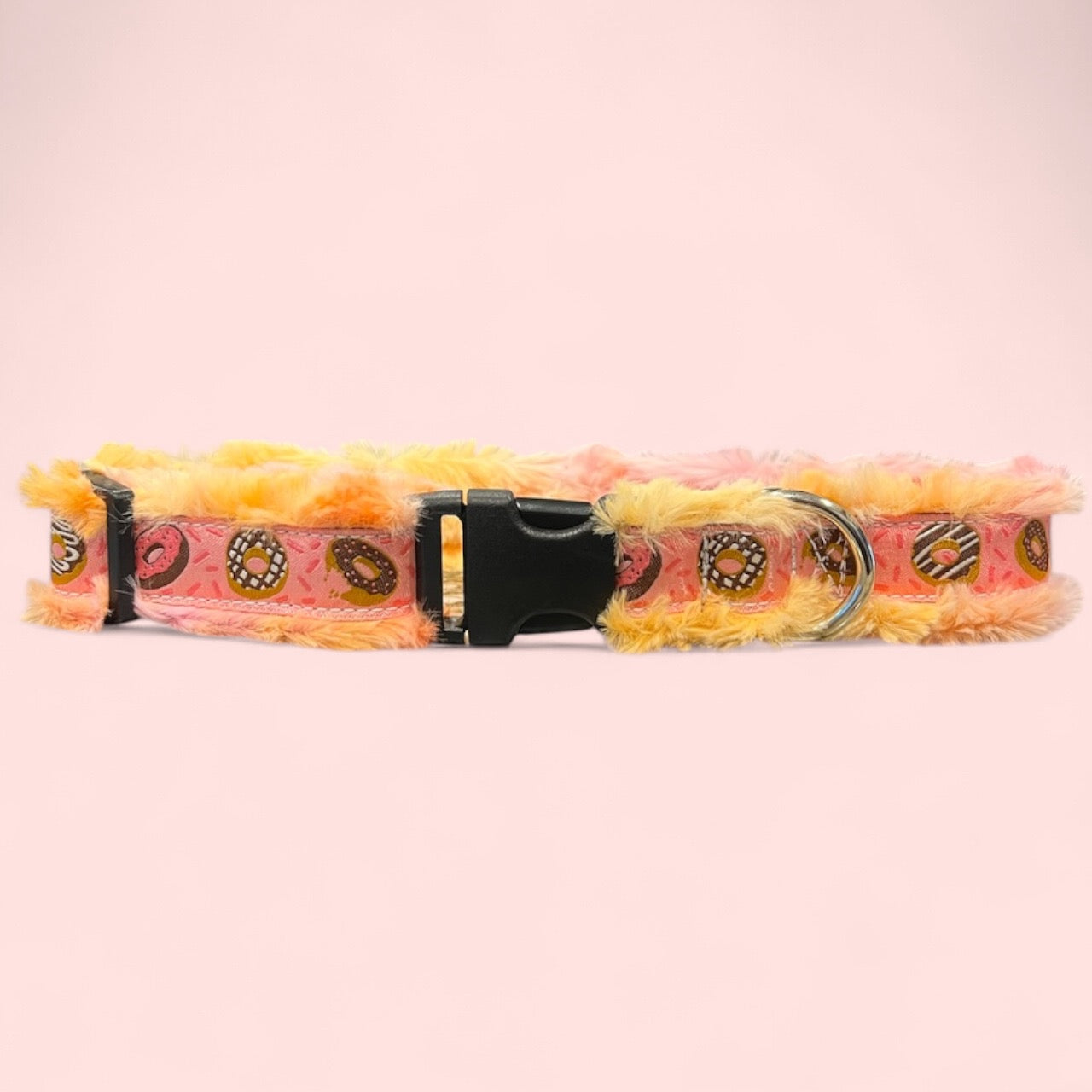 Happy Luxe Pink Donuts Large Dog Collar