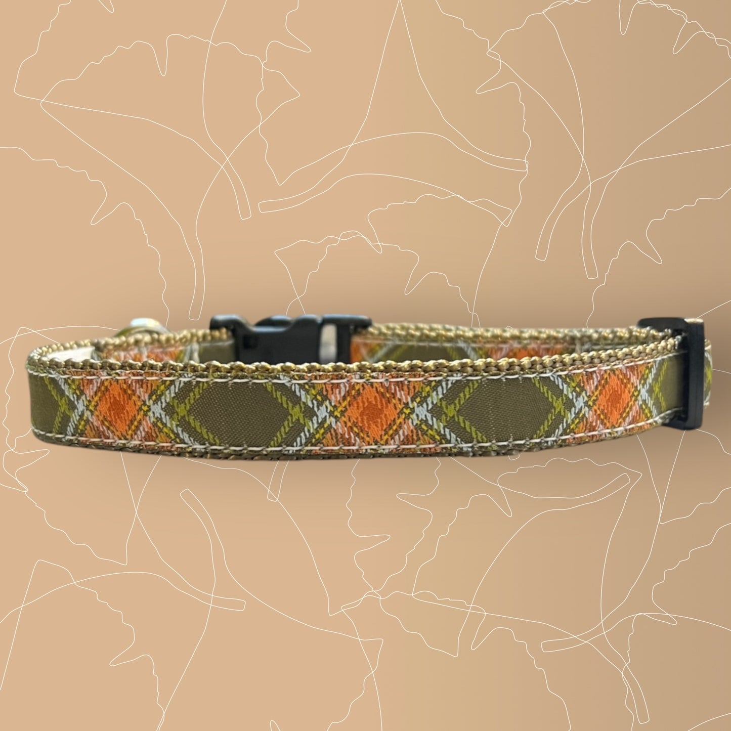 Autumn Plaid Medium Dog Collar
