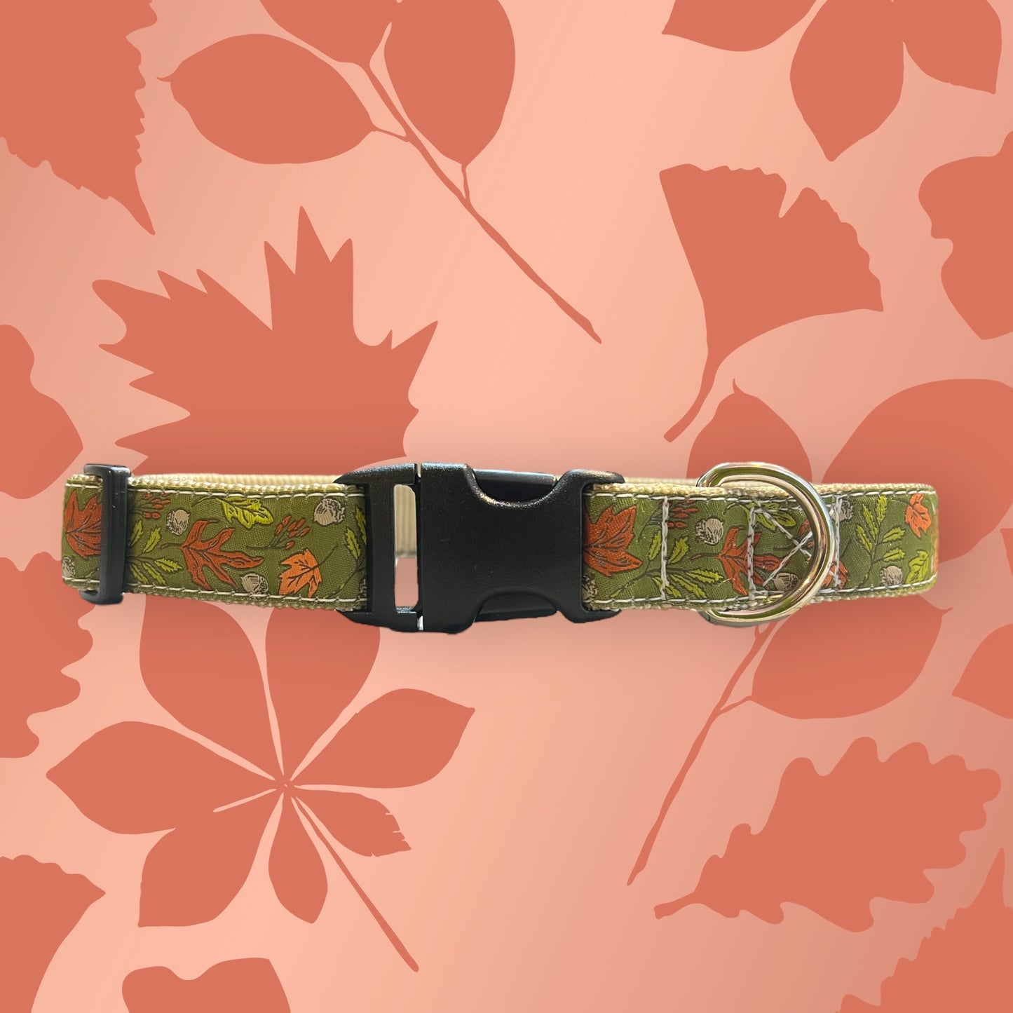 Autumn Leaves Large Dog Collar