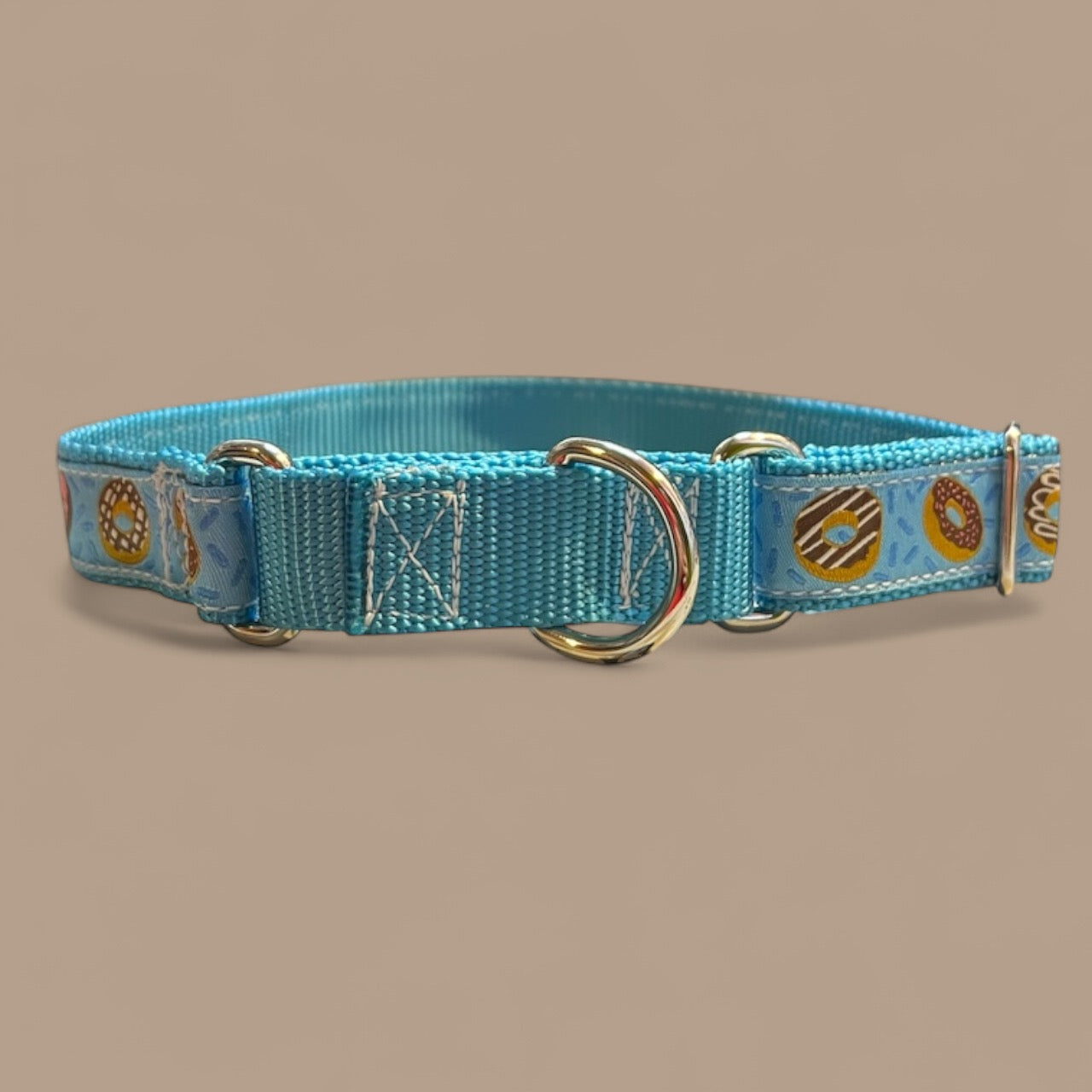 Blue Donuts Large Martingale Collar