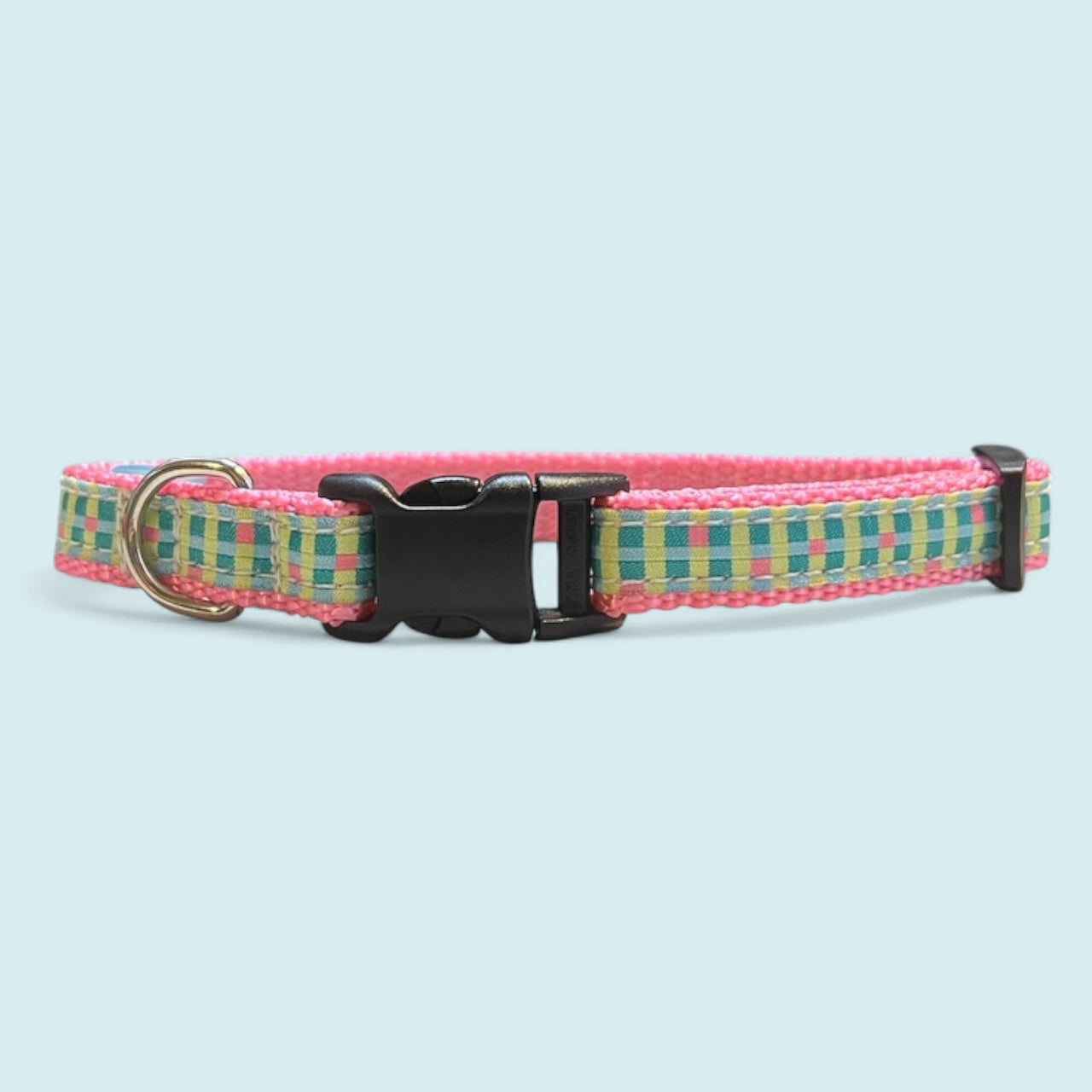 Spring checkers Small dog collar