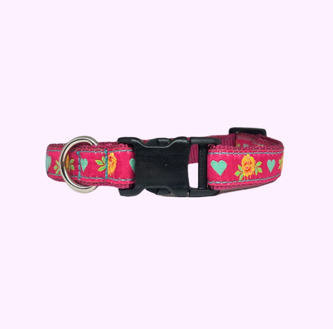 Love & Roses Dog Collar M