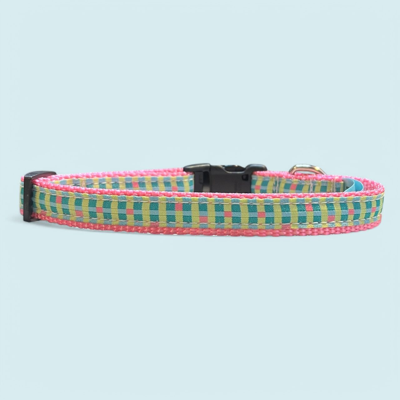 Spring checkers Small dog collar