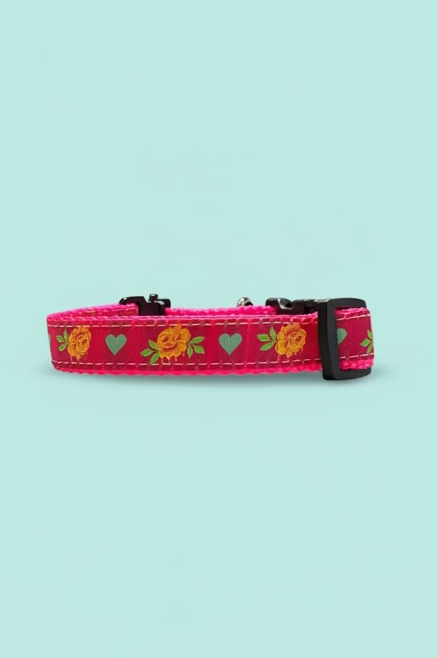 Love & Roses Dog Collar M