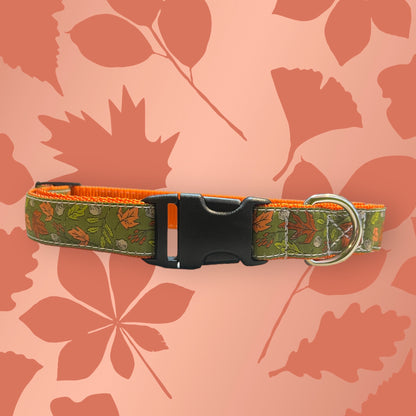 Autumn Leaves Large Dog Collar