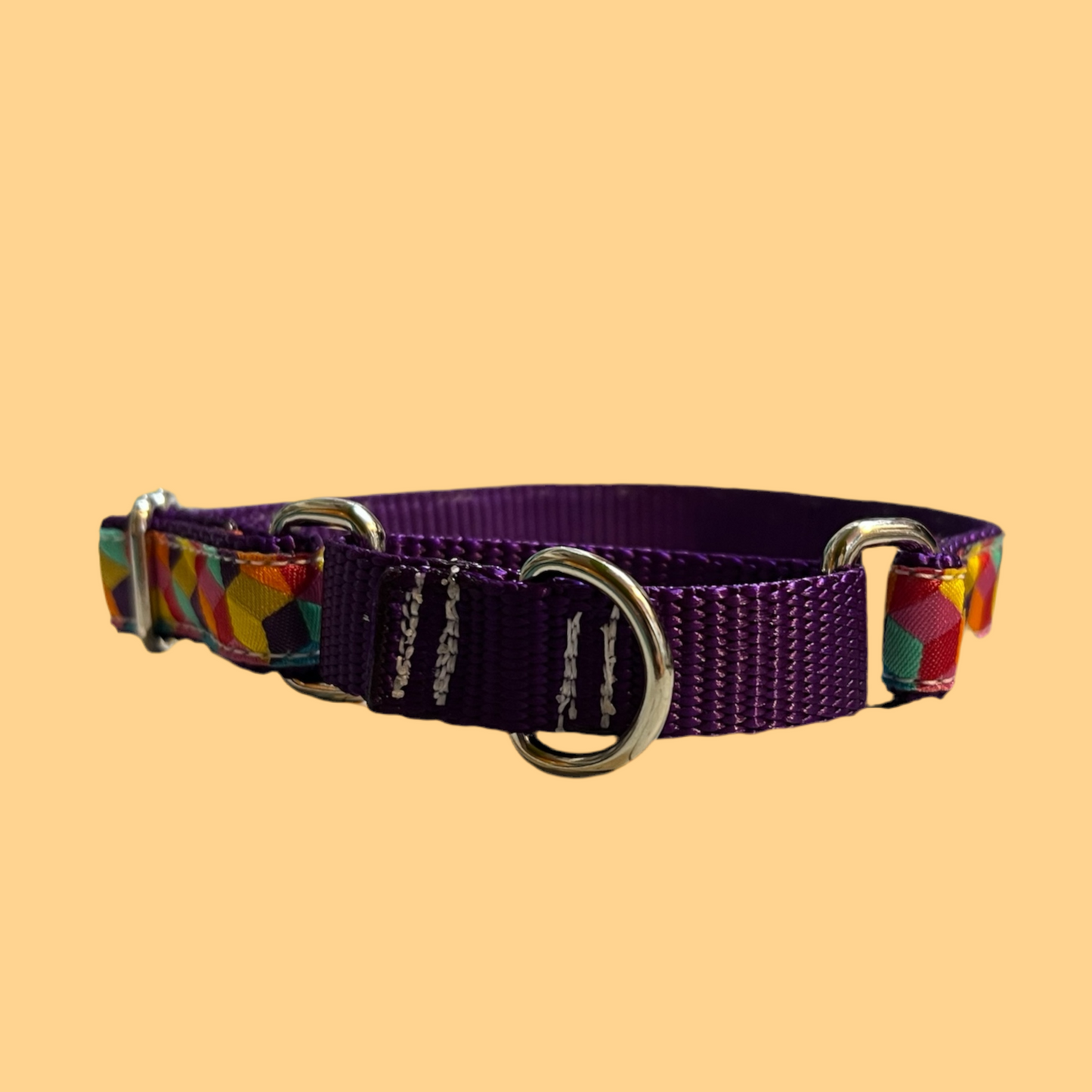 Tumbling Blocks Martingale Small/Medium Dog Collar