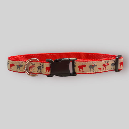 Moose Love Large Dog Collar