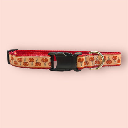 Summer Cherry Large Dog Collar