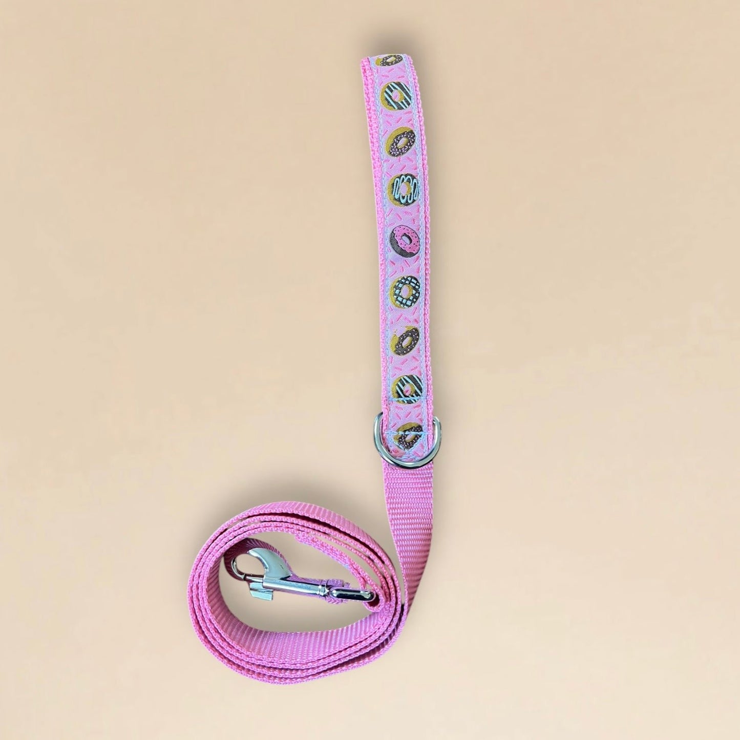 Donuts Pink Dog Leash