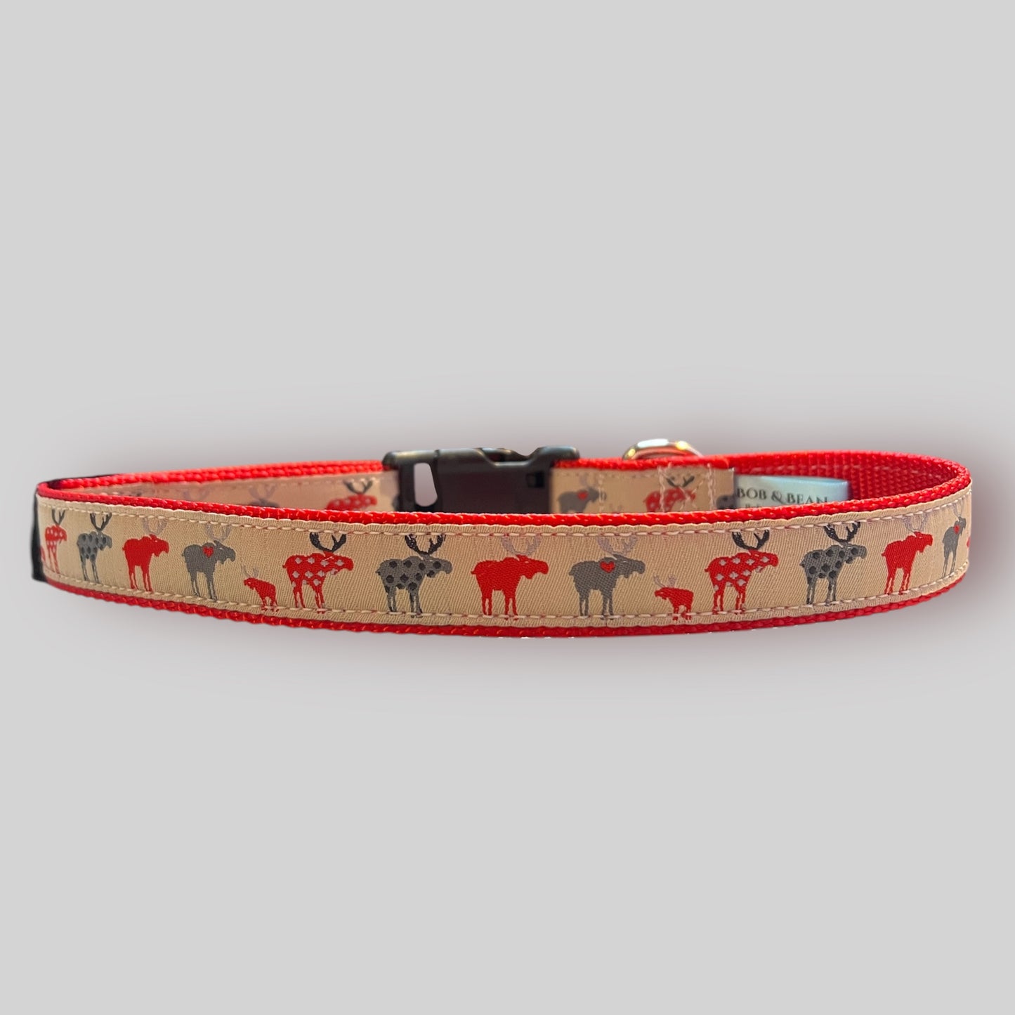 Moose Love Large Dog Collar