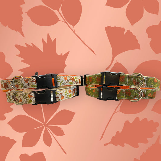Autumn Leaves Large Dog Collar
