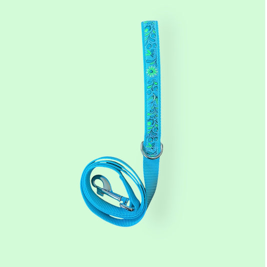 Hummingbirds Blue Dog Leash