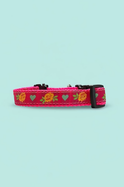 Love & Roses Dog Collar M