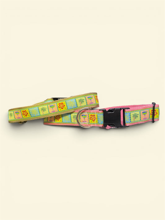 Beach Vacation X-Large Dog Collar