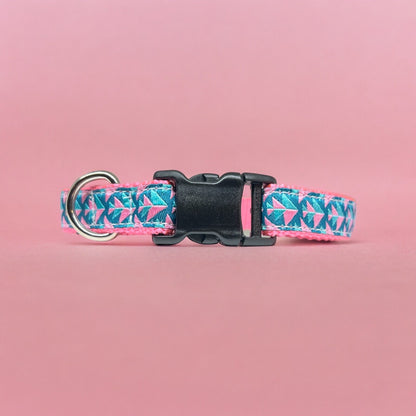 Cotton Candy Aztec Dog Collar S/M